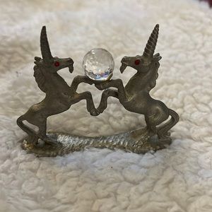 Spoontiques Vintage Pewter Unicorns Figurine
